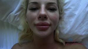 Bella begs for Daddy's cum in her pussy.